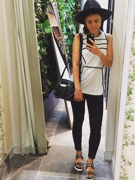 「actuel（アクチュエル）のアイテム」を使った、▲Yuuri.s▼さん（レディース・165cm）の夏コーディネート