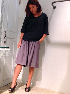 「INTERPLANET WINGS（インタープラネットウィング）のアイテム（パンツ）」を使った、▲Yuuri.s▼さん（レディース・165cm）の夏コーディネート