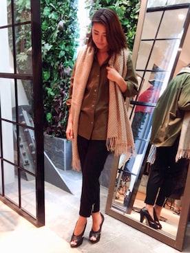 「actuel（アクチュエル）のアイテム（トップス）」を使った、▲Yuuri.s▼さん（レディース・165cm）の秋コーディネート