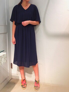 「アイテム（ネックレス、ブラウン系）」を使った、▲Yuuri.s▼さん（レディース・165cm）の春コーディネート