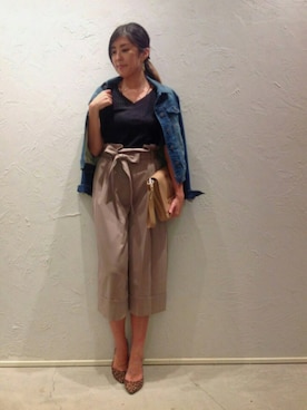 「アイテム（クラッチバッグ）」を使った、▲Yuuri.s▼さん（レディース・165cm）の夏コーディネート