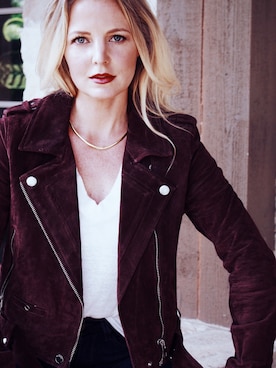 「Blank NYC（-）のアイテム」を使った、Erinさん（レディース・163cm）の秋コーディネート