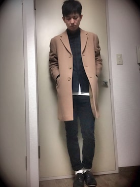 「Lee（リー）のLHP/エルエイチピー/LEE/リー/JEGGER　SKINNY　PANTS（デニムパンツ）」を使った、しーずさん（メンズ・177cm）の秋コーディネート