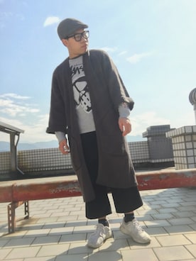 「UNRELISH（アンレリッシュ）のアイテム（その他アウター）」を使った、藍道さん（メンズ・170cm）の冬コーディネート