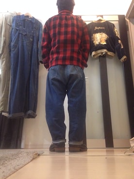 「WESCO（ウエスコ）のアイテム（ブーツ）」を使った、ひらっちさん（メンズ・170cm）の秋コーディネート