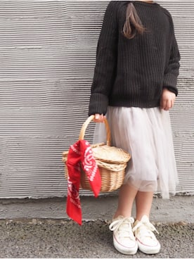 「A part by（アパートバイ）のアイテム」を使った、Niinaさん（キッズ・120cm）の春コーディネート