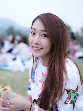 「ASHISH（アシシュ）のアイテム」を使った、hyuna baeさん（レディース・172cm）の春コーディネート