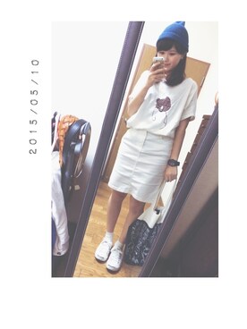 「ドルマンカットソー」｜m a i k o ❁さん（レディース・160cm）の春コーディネート