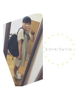 「PAR ICI」｜「アイテム（アナログ腕時計）」を使った、m a i k o ❁さん（レディース・160cm）の夏コーディネート
