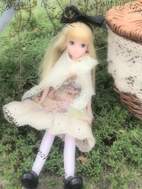 「ディズニー」｜「アイテム（フィギュア）」を使った、m i k a.さん（レディース・149cm）の秋コーディネート