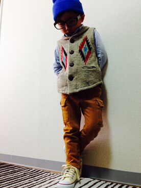 Ritsu*☺︎さん（キッズ・100cm）の春コーディネート