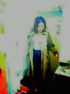 「Leather Crown（レザークラウン）のアイテム」を使った、ぽちゃ民さん（レディース・158cm）の春コーディネート