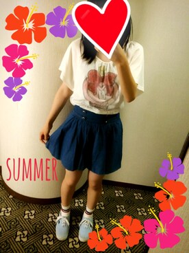 もえのすけさん（レディース・159cm）の夏コーディネート