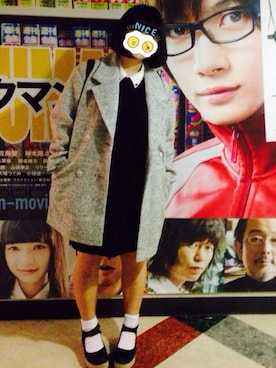 「merry jenny（メリージェニー）のアイテム（トレンチコート）」を使った、樹里さん（レディース・157cm）の秋コーディネート