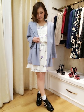 「Supreme.La.La.（シュープリームララ）のアイテム（その他アウター）」を使った、Rikako Takahashiさん（レディース・158cm）の冬コーディネート