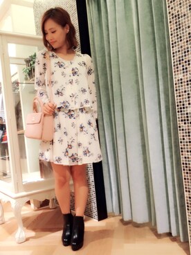 「Supreme.La.La.（シュープリームララ）のアイテム（その他シューズ）」を使った、Rikako Takahashiさん（レディース・158cm）の夏コーディネート