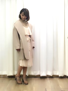 「Supreme.La.La.（シュープリームララ）のアイテム（その他アウター）」を使った、Rikako Takahashiさん（レディース・158cm）の秋コーディネート