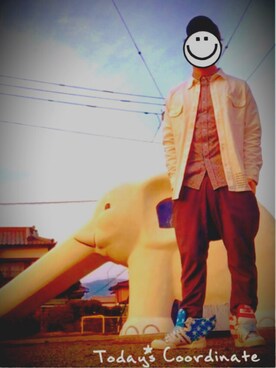 「adidas Originals by JEREMY SCOTT」｜「アイテム（その他）」を使った、たいせい。さん（メンズ・173cm）の冬コーディネート