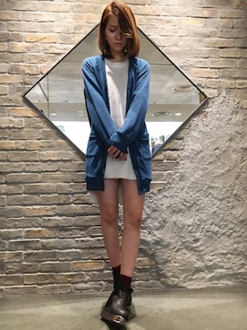 「NO ID.」｜山本さん（レディース・173cm）の秋コーディネート