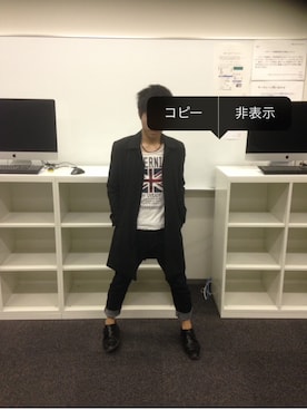 「アイテム（ステンカラーコート）」を使った、Lightさん（メンズ・170cm）の秋コーディネート