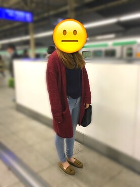 「ショッピング」｜「アイテム（その他アウター）」を使った、ERI さん（レディース・161cm）の冬コーディネート