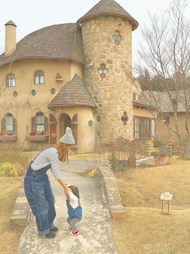 「MIKI HOUSE（ミキハウス）のアイテム（オールインワン・サロペット）」を使った、kamiさん（レディース・154cm）の冬コーディネート