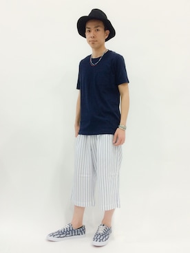 「backetfeet（バケットフィート）のアイテム」を使った、マツダ ケンさん（メンズ・174cm）の春コーディネート