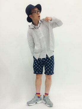 「ADPOSION（アドポーション）のアイテム（パンツ）」を使った、マツダ ケンさん（メンズ・174cm）の春コーディネート