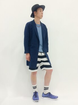 「CIAOPANIC（チャオパニック）のアイテム（その他アウター）」を使った、マツダ ケンさん（メンズ・174cm）の春コーディネート
