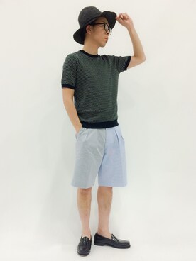「NANO universe（ナノユニバース）のアイテム（キャップ）」を使った、マツダ ケンさん（メンズ・174cm）の春コーディネート