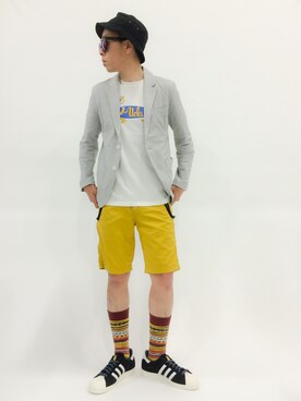 「McGREGOR CLASSIC（マックレガークラシック）のアイテム（トップス）」を使った、マツダ ケンさん（メンズ・174cm）の春コーディネート