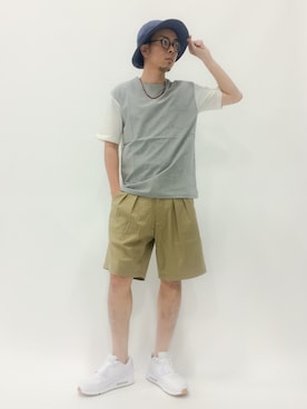 「CHAPTER WORLD PREMIUM（チャプターワールドプレミアム）のアイテム（シューズ）」を使った、マツダ ケンさん（メンズ・174cm）の春コーディネート