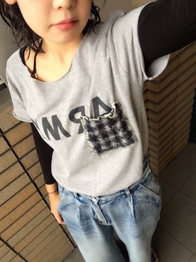 「サーフィン」｜「アイテム（ビーチサンダル）」を使った、みーさんさん（レディース・155cm）の秋コーディネート