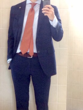 Drake S ドレイクス のネクタイ オレンジ系 を使った人気ファッションコーディネート Wear