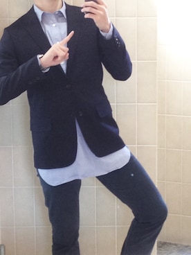「SUPER FINE（スーパーファイン）のアイテム（その他パンツ）」を使った、きっどマンさん（メンズ・175cm）の秋コーディネート