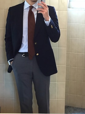 「アズーロ・エ・マローネ」｜「アイテム（腕時計）」を使った、きっどマンさん（メンズ・175cm）の冬コーディネート