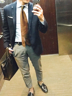 「RODA（ロダ）のアイテム」を使った、きっどマンさん（メンズ・175cm）の春コーディネート