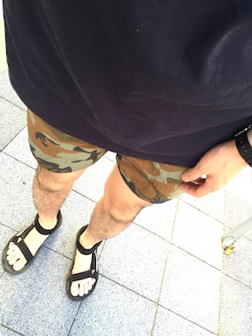 「KICS DOCUMENT.（キクス ドキュメント）のアイテム（トップス）」を使った、きっどマンさん（メンズ・175cm）の夏コーディネート