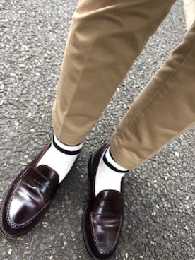 「District（ディストリクト）のアイテム（パンツ）」を使った、きっどマンさん（メンズ・175cm）の秋コーディネート