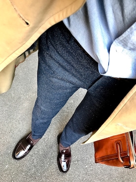 「BOGLIOLI（ボリオリ）のアイテム（セットアップ）」を使った、きっどマンさん（メンズ・175cm）の秋コーディネート