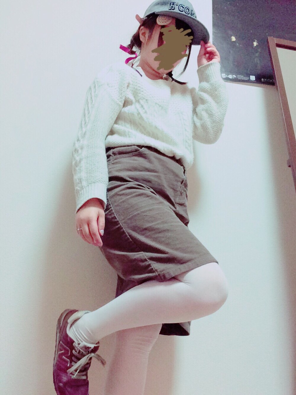 「Kastaneのアイテム（スカート、ブラウン系）」を使った、和葉さん（レディース・152cm）の冬コーディネートの1枚目の写真