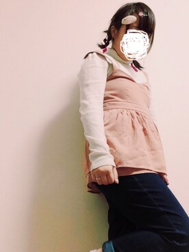 「NICE CLAUP（ナイスクラップ）のアイテム（その他アウター）」を使った、和葉さん（レディース・152cm）の冬コーディネート