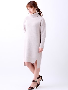 「abahouse」｜「アイテム（ワンピース/ドレス）」を使った、chiho0331さん（レディース・158cm）の冬コーディネート
