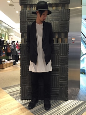 「JULIUS（ユリウス）のアイテム」を使った、KAWAKITA SHOICHIさん（メンズ・175cm）の秋コーディネート