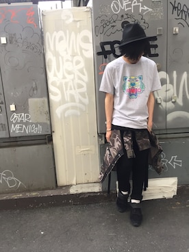 「KENZO（ケンゾー）のアイテム」を使った、KAWAKITA SHOICHIさん（メンズ・175cm）の夏コーディネート