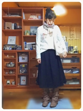 「Fleur-De-Lis（フラダリ）のアイテム」を使った、saraさん（レディース・151cm）の冬コーディネート