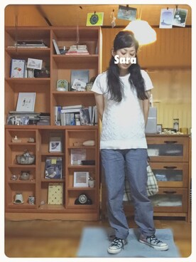 「vingtrois（バントロア）のアイテム」を使った、saraさん（レディース・151cm）の夏コーディネート