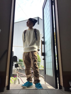 「時計」｜「アイテム（ニットキャップ/ビーニー）」を使った、@24さん（メンズ・167cm）の秋コーディネート