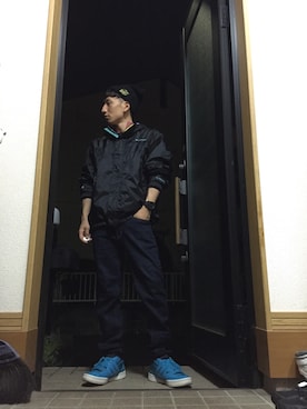 「時計」｜「アイテム（マウンテンパーカー）」を使った、@24さん（メンズ・167cm）の秋コーディネート
