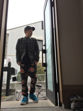 「ＢＢキャップ」｜「アイテム（ジャケット/アウター）」を使った、@24さん（メンズ・167cm）の春コーディネート